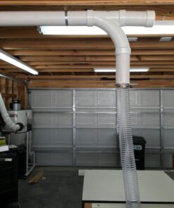 POWERTEC 70143 4" x 20' PVC Dust Collection Hose for Dust Collector for Woodworking and Shop Vacuum, 4 Inch Dust Collector Hose for Dust Collection Fittings, Clear 4" x 20' 27 71GCYXzahL