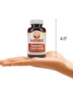 1600mg Organic Turmeric Curcumin w/Bioperine and Black Pepper | Non-GMO | Natural Joint Support | Highest Potency with 95% Standardized Curcuminoids | Gluten Free | 120 Vegetarian Caps 20 71GCfVcOJWL