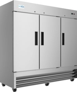Alternative view of KoolMore 82" 3 Door Stainless Steel Upright Commercial Reach-in Freezer - 72 cu. ft, Model:RIF-3D-SS 72 Cu. Ft. (3 Doors)