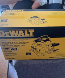 DEWALT 20V MAX 7-1/4-Inch Circular Saw with Brake, Tool Only, Cordless (DCS570B) Circular Saw Only 42 71GD62PeSwL