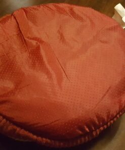 Petmate Aspen Pet Self Warming Round Bed, 19.5 Inches, Barn Red and Cream 19.5"L x 19.5"W x 7.0"Th 23 71GD6XqR1dL