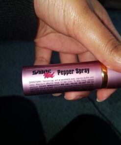 SABRE Lipstick Pepper Spray, Protect Against Multiple Threats with 12 Bursts, UV Marking Dye, The Most Discreet Pepper Spray Design, Pink 54 71GDHFPucL
