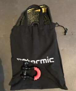 Motormic Tow Strap Recovery Kit – 3" x 30ft (30,000 lbs.) Rope + 2" Shackle Hitch Receiver + 5/8" Locking Pin + 3/4" D Ring Shackles with Safety Ring + Heavy Duty Bag - Off Road Pick Up Towing Complete Recovery Strap Kit 36 71GDde35gL