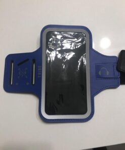 TRIBE Water Resistant Cell Phone Armband Case Running Holder for iPhone Pro Max Plus Mini SE (13/12/11/X/XS/XR/8/7/6/5) Galaxy S Ultra Plus Edge Note (21/20/10/9/8/7/6/5) Adjustable Strap & Key Pocket Dark Blue 27 71GE E9J8qL