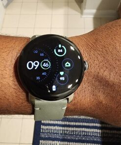 Google Pixel Watch - Android Smartwatch with Fitbit Activity Tracking - Heart Rate Tracking Watch - Matte Black Stainless Steel case with Obsidian Active band - WiFi Matte Black case w/ Obsidian Active band - WiFi 42 71GEV7m5wL