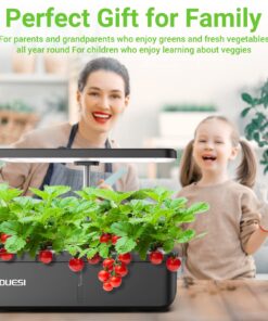 Indoor Garden Hydroponics Growing System, DUESI Upgrade 12 Pods Plant Germination Herb Kit with LED Grow Light, Hydrophonic Planter Grower Harvest Vegetable Lettuce for Hydroponic Gardeners (12 Pods) 35 71GEm8Y uwL