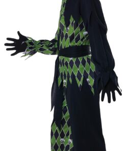 Child Green Scary Jester Costume Large Black/Green 5 71GFo0y0PaL
