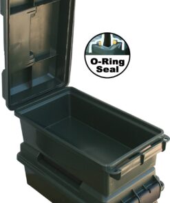 MTM AC30C-11 Ammo Can Short | 30-Caliber | Heavy-Duty Dual Latching System | Rugged Polypropylene Plastic | O-Ring Seal System, Water Resistant | Forest Green, Medium 21 71GHMgDJfqL