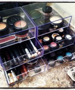 iDesign BPA-Free Plastic 3-Drawer Vanity Organizer - 6.5" x 6.5" x 6.5", Clear 53 71GIImSbIML