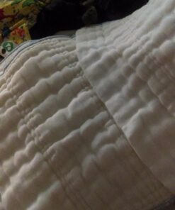 OsoCozy Prefolds Unbleached Cloth Baby Diapers, Size 1 (7-15 lbs), 6 Pack, Soft, Absorbent and Durable 100% Natural Cotton 32 71GJaLtJykL