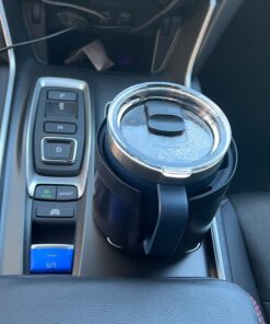Integral Ultimate Expander Car Cup Holder - Adjustable Base - Expander & Organizer for Vehicles - Compatible with Coffee Mug, Yeti 14/24/36/46oz, Ramblers, Hydro Flasks 32/40oz, 3.4"-4.0" Bottles Black 1 Pack 39 71GJm6Z2mL 2