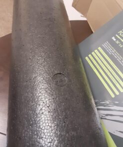 ProsourceFit High Density Foam Rollers 12 - inches long, Firm Full Body Athletic Massage Tool for Back Stretching, Yoga, Pilates, Post Workout Muscle Recuperation, Black 36"H x 6"D 41 71GKAek0yML