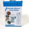 Kitchen Basics 3 N 1 Manual Meat and Vegetable Grinder Mincer, 3 Size Sausage Stuffer, Pasta Maker Bowl Inluded White 92 71GLHVshJeL