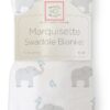 SwaddleDesigns Marquisette Receiving Swaddle Blanket for Baby Boys & Girls, Soft Premium Cotton Muslin, Best Shower Gift, Elephant and Pastel Blue Chickies, Parent Picks Award Winner Small Morning Sky Elephant & Chickies 16 71GM3PMqd3L