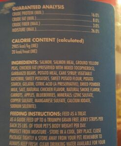 Truimph Super Premium Dog Treats 00851 Dog Salmon & Sweet Potato Jerky, 24-Ounce 1.5 Pounds 1.5 Pound (Pack of 1) 22 71GMmAMTPzL