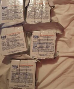 SOS Food Labs, Inc. 185000825 S.O.S. Rations Emergency 3600 Calorie Food bar - 3 Day/ 72 Hour Package with 5 Year Shelf Life, 5" Height, 2" Wide, 4.5" Length 3600 Cal 1 Count (Pack of 1) 25 71GNgE bQCL
