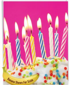 The Best Card Company - 1 Large Birthday Card with Envelope (8.5 x 11 Inch) - Fun Celebration Card for Birthdays - Birthday Candles J6555ABDG 15 71GNjUQMpUL