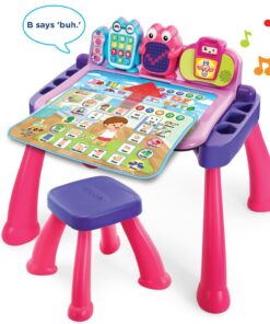 VTech Touch and Learn Activity Desk Deluxe, Pink Standard Packaging 19 71GOm5DMOoL