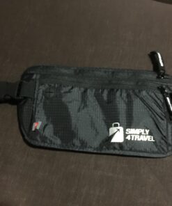 Simply4Travel Travel Money Belt with RFID Blocking, Premium Slim Fanny Pack and Waist Stash for Everyday Use! Black 77 71GOwopxSJL
