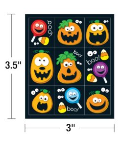 Carson Dellosa 216 Halloween Stickers for Kids, Vinyl Waterproof Self Adhesive Pumpkin Stickers, 24 Sticker Sheets for Treat Bags, Halloween Party Favors, Reward Stickers, Halloween Classroom Decor 9 71GPY rM80L
