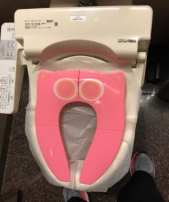 Gimars Portable Travel Potty Seat for Toddlers, Large Folding Travel Potty Seat For Kids Fits All Shape Toilet, Foldable Toilet Seat for Boys & Girls With 6 Non-Slip Silicone Pad, Free Carry Bag, Pink 47 71GQ3bisoxL 1