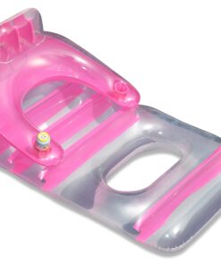 Swimline Deluxe Lounge Chair Colors May Vary (Pink or Blue) Deluxe Leg-Dip Lounger (Pink or Blue) 10 71GQD3l3AhL