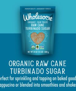 Wholesome Sweeteners, Granulated Amber Sugar, 1.5 lb Organic Turbinado Sugar 1.5 Pound (Pack of 1) 11 71GQNyHzqqL