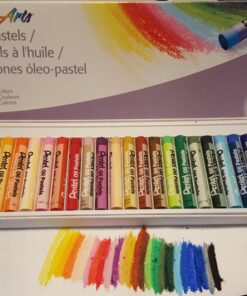 Pentel Arts Oil Pastel Set, 5/16 x 2-7/16 Inch, Assorted Colors, Set of 25 1 Count (Pack of 25) 19 71GQgW2cML