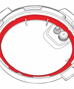 Alternative view of Instant Pot Sealing Ring 5 & 6-Qt, Inner Pot Seal Ring, Electric Pressure Cooker Accessories, Non-Toxic, BPA-Free, Replacement Parts, Clear 5 & 6Qt