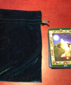 Paper Mart Tarot Bags Luxurious Velvet Bundle of 4: Hunter Green Navy Blue Rose and Purple 6" X 9" Each 20 71GRPbaXSiL