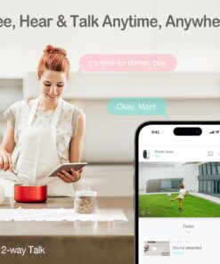 Sense-U Security Wireless Camera 2 for Outdoor or Indoor, FSA&HSA Eligible, HD Smart Monitor for Baby, Pet, Human, with Night Vision, PIR Motion Detection, Siren Alarm, No Monthly Fee 26 71GS7nMxvBL