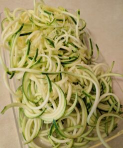 Paderno World Cuisine 4-Blade Folding Vegetable Slicer / Spiralizer Pro, Counter-Mounted and includes 4 Different Stainless Steel Blades Folding 4-Blade White 62 71GS8W 7OdL