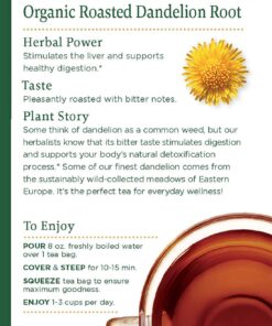 Alternative view of Traditional Medicinals Tea, Organic Roasted Dandelion Root, Supports Kidney Function & Healthy Digestion,16 Count(Pack of 6) 16 Count(Pack of 6)