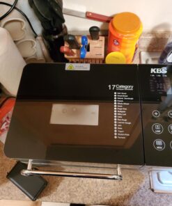 KBS Pro Stainless Steel Bread Machine, 2LB 17-in-1 Programmable XL Bread Maker with Fruit Nut Dispenser, Nonstick Ceramic Pan& Digital Touch Panel, 3 Loaf Sizes 3 Crust Colors, Reserve& Keep Warm Set 67 71GSsVetkCL 1