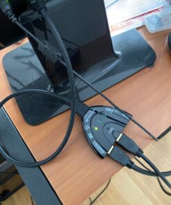 Fosmon 4K HDMI Switch 3 in 1 out 4K@30Hz, 3-Port HDMI Splitter Hub Switcher Auto Switching UHD 3D HDR HD 1080P HDCP, for HDTV, PS5/4, Xbox, Fire Stick 3-Port / 4K@30Hz 28 71GTEYy5zbL