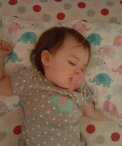 Little Sleepy Head Toddler Pillowcase 13 x 18-100% Cotton & Hypoallergenic (Elephant) Elephants 13 x 18 Inch 33 71GTIka4z6L