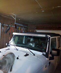 Nilight Windshield Frame Mounting Bracket for 52” LED Light Bar and Pod Light on Wrangler JK 2007-2017, 2 Years Warranty For 2007-2018 JK 36 71GTkYANYsL