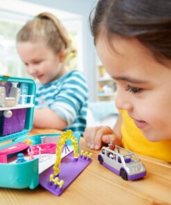 Alternative view of Polly Pocket Hidden Places Dance Par-taay! Case with Dance Theme, Dolls & Accessories