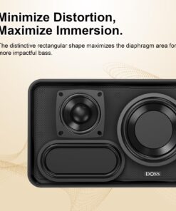 DOSS SoundBox XL Bluetooth Speaker with Subwoofer, 32W Loud Sound with Booming Bass, Dual DSP Technologies, 10H Playtime, USB-C, TWS, 2.1 Sound Channel Home Speaker for Indoor, and Office-Upgraded Black 32 71GU9epzuBL