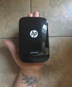 HP Sprocket Portable Color Photo Printer, Print Social Media Photos on 2x3" Sticky-Backed Paper - Black (X7N08A) 73 71GUiy850zL