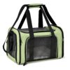 Henkelion Pet Carrier for Small Medium Cats Dogs Puppies up to 15 Lbs, Airline Approved Small Dog Carrier Soft Sided, Collapsible Travel Puppy Carrier - Green 17.0"L x 11.0"W x 11.0"H 35 71GV5YYQXIL