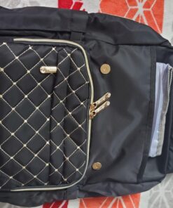 Bamomby Diaper Bag, Diaper Bag Backpack for Baby Boys Girls, Multifunction Large Rucksack Diaper Bags with Changing Pads, Waterproof Travel Back Pack Knapsack for Dad & Mom -Stylish Black 61 71GWEgK4VFL 1