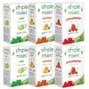 Simple Mixes Natural Gelatin Variety Pack, 2 Each: Strawberry, Orange & Lime, 3.1 Ounce, 6 Total Cartons Variety 6 Pack 59 71GY1 O92L