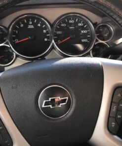 Reflective Concepts Steering Wheel Bowtie Overlay Decal Fits 2007-2013 Silverado - (Color: Gloss Black) 2007-2013 Silverado ONLY 36 71GY24eX6gL