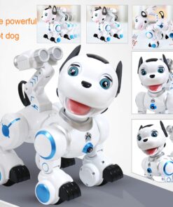 fisca Remote Control Robotic Dog RC Interactive Intelligent Walking Dancing Programmable Robot Puppy Toy Electronic Pets with Light and Sound for Kids Boys Girls Age 6, 7, 8, 9, 10 and Up Years Old 20 71GYQiFyxXL