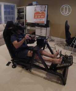 Next Level Racing F-GT Racing Simulator Cockpit. Formula and GT racing simulator cockpit compatible with Thrustmaster, Fanatec, Moza Racing on PC, Xbox and PS 50 71GZ6FLuTL