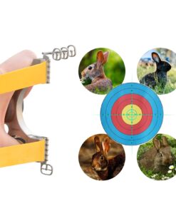 D&Q Slingshot High Velocity Catapult with 10 Pcs Flat Bands Powerful Professional Sling Shot with Aiming Points for Adult Shooting Fishing Hunting Competition 22 71GZAYfydEL