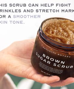 Brooklyn Botany Brown Sugar Body Scrub - Moisturizing and Exfoliating Body, Face, Hand, Foot Scrub - Fights Acne, Fine Lines & Wrinkles, Great Gifts For Women & Men - 10 oz 10 Ounce (Pack of 1) 27 71GaFhnxyrL 3