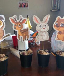 Woodland Baby Shower Party Supplies - 23 Forest and Animals Figures Decorations for Woodland Creatures Party or Nursery Decor 27 71GaqEZXfUL