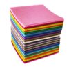 88pcs 4 x 4 inches (10 x 10cm) Assorted Color Mini Felt Fabric Sheets Patchwork Sewing DIY Craft 1mm Thick Felt only 88pcs 10 71Gbew5 alL